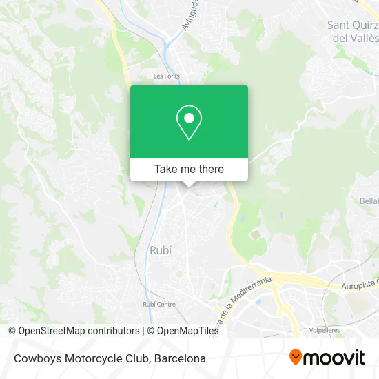Cowboys Motorcycle Club map