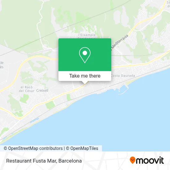 Restaurant Fusta Mar map