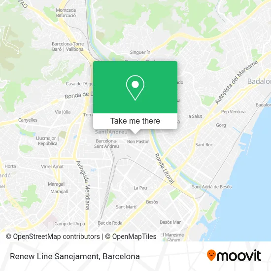 Renew Line Sanejament map