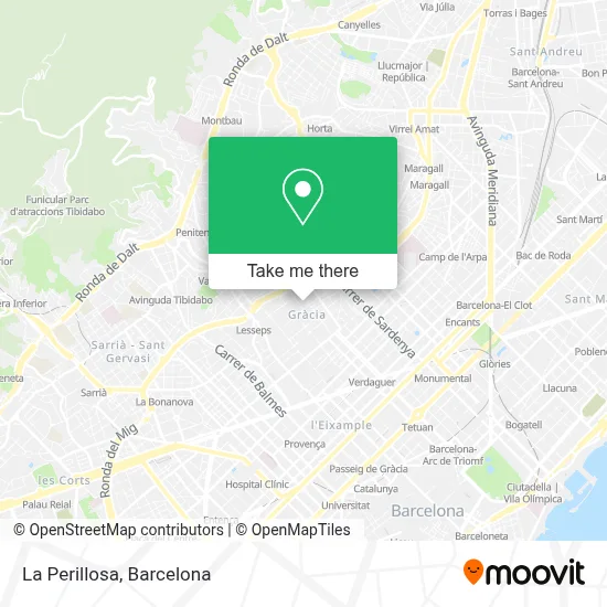 La Perillosa map