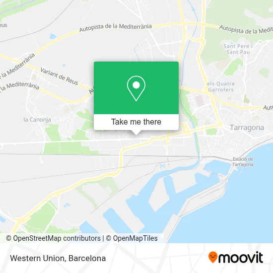 Western Union map