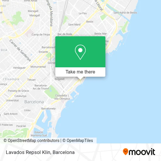 Lavados Repsol Klin map
