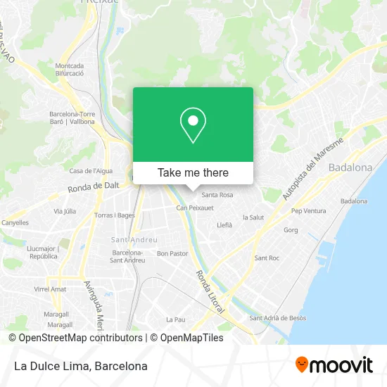 La Dulce Lima map