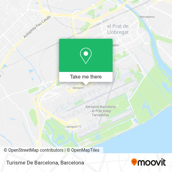 Turisme De Barcelona map