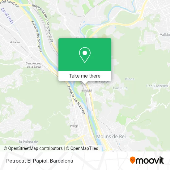 Petrocat El Papiol map