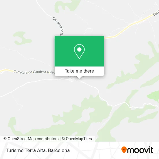 Turisme Terra Alta map