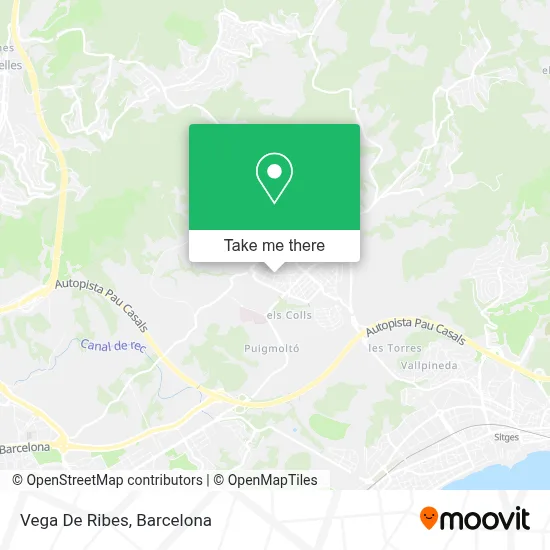 Vega De Ribes map