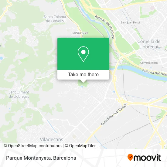 Parque Montanyeta map