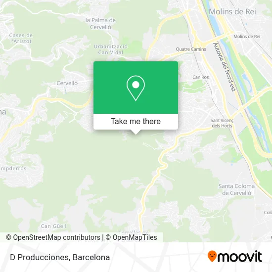 D Producciones map