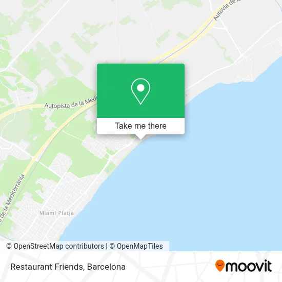 Restaurant Friends map