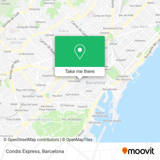 Condis Express map