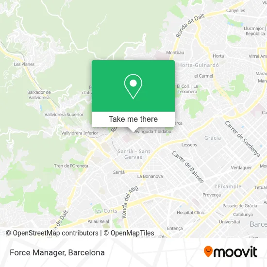 Force Manager map