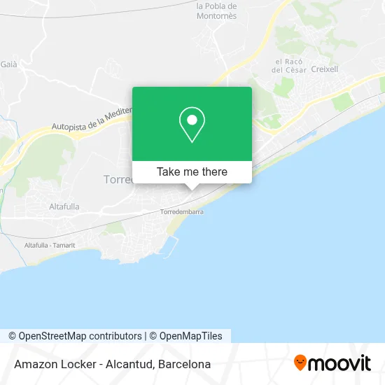 Amazon Locker - Alcantud map