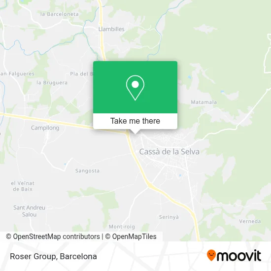 Roser Group map