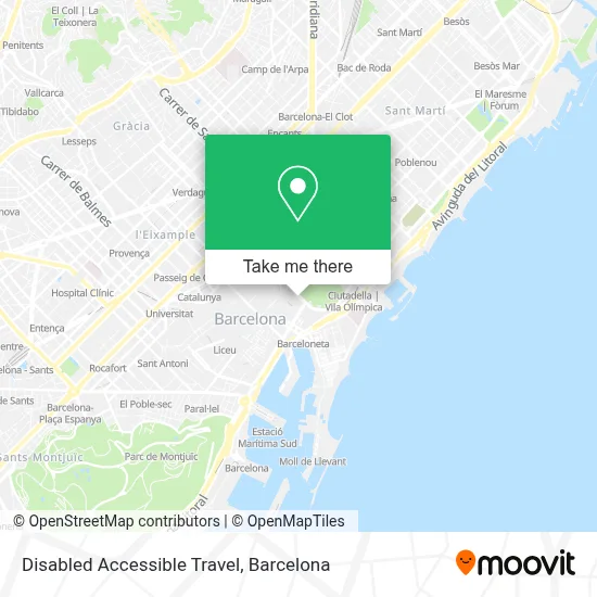 Disabled Accessible Travel map