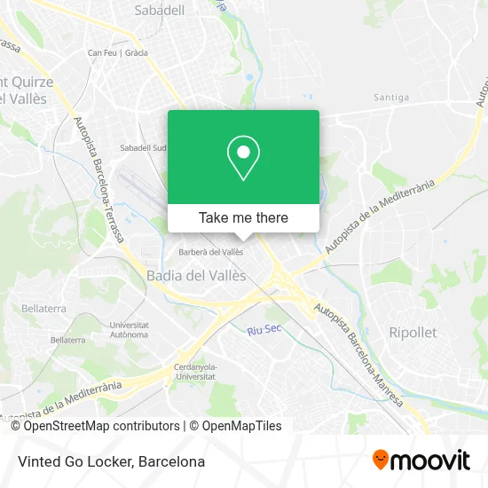 Vinted Go Locker map