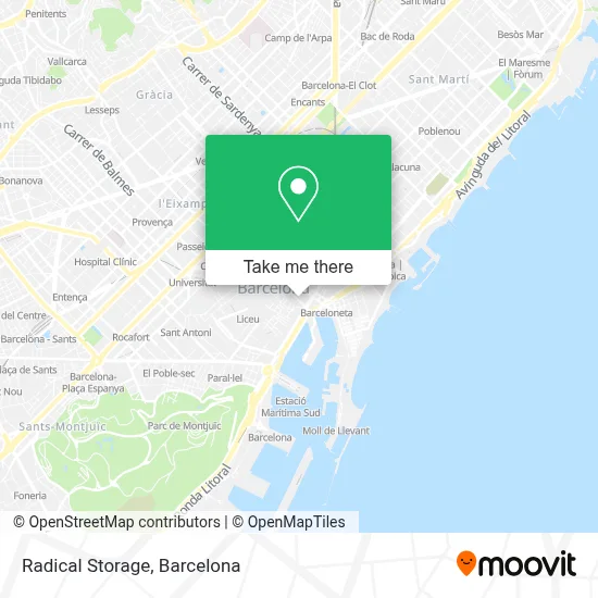 Radical Storage map