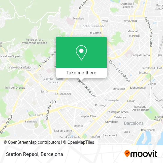 Station Repsol map