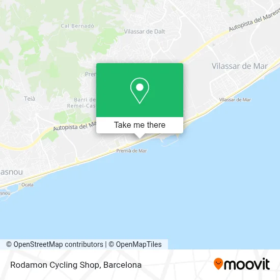 Rodamon Cycling Shop map