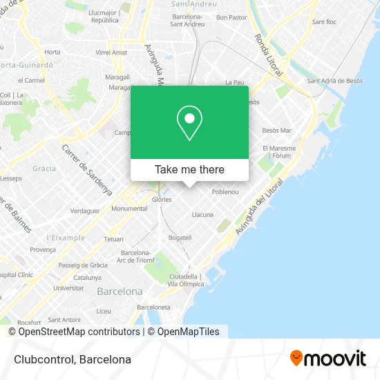 Clubcontrol map