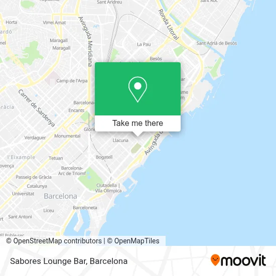 Sabores Lounge Bar map