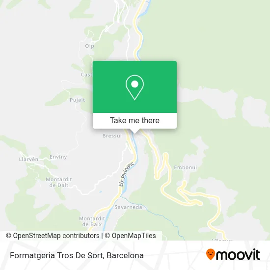 Formatgeria Tros De Sort map