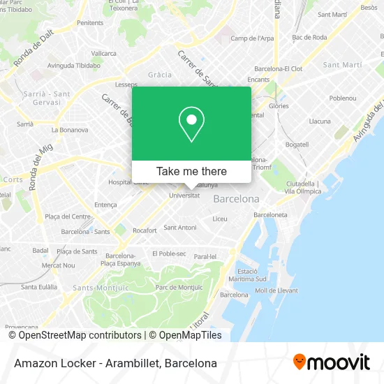 Amazon Locker - Arambillet map