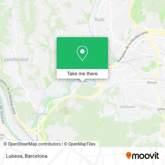 Lubesa map