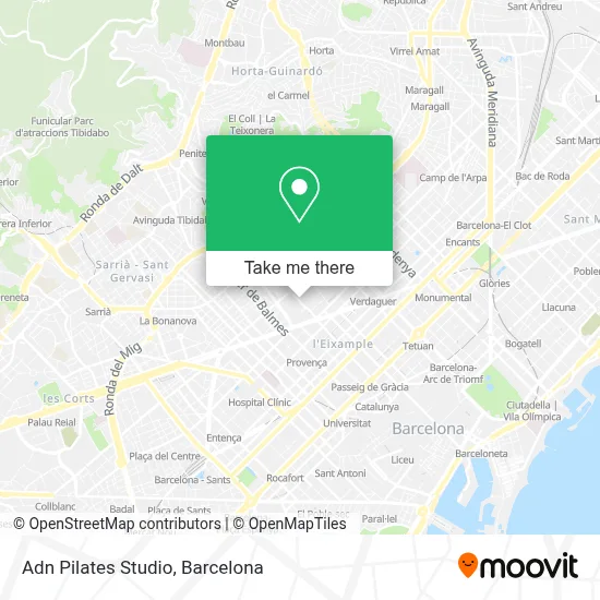 Adn Pilates Studio map