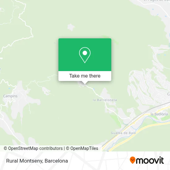 Rural Montseny map