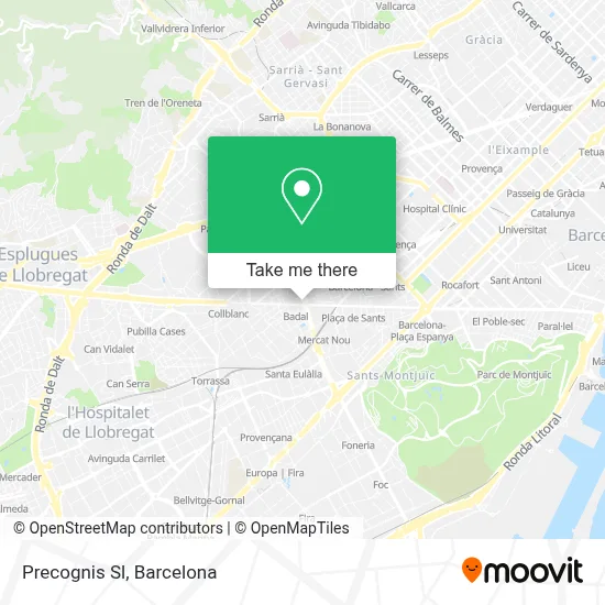 Precognis Sl map