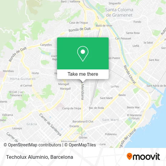 Techolux Aluminio map