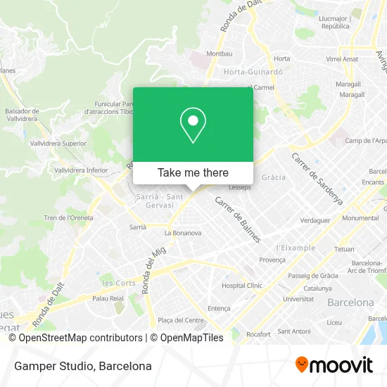Gamper Studio map