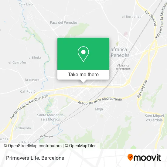 Primavera Life map