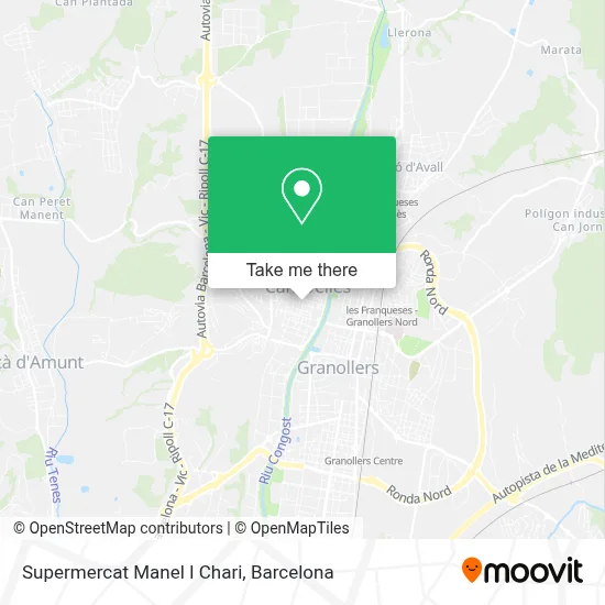 Supermercat Manel I Chari map