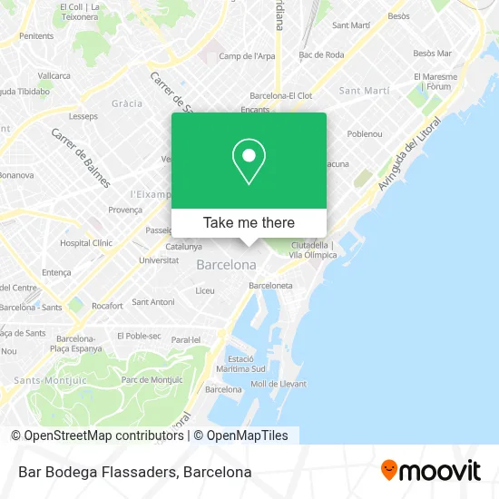 Bar Bodega Flassaders map