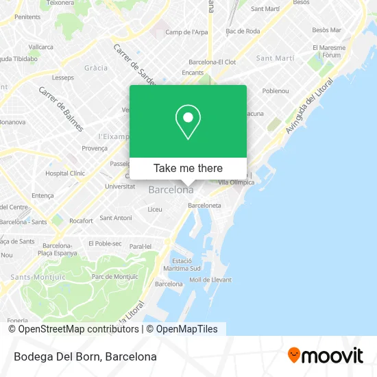 Bodega Del Born map