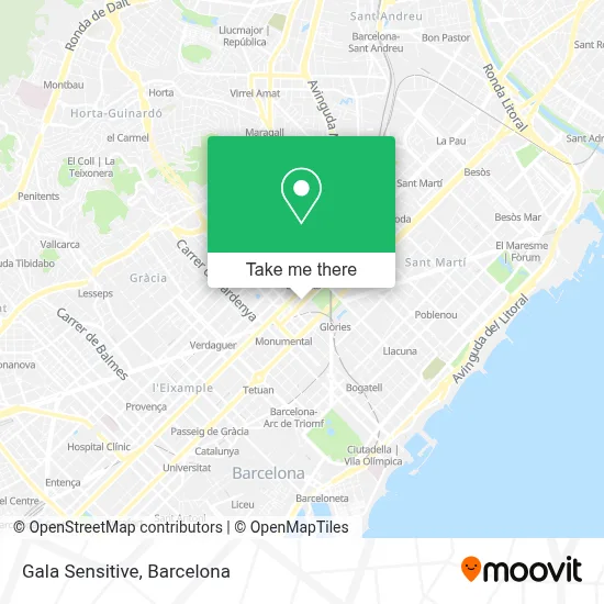 Gala Sensitive map