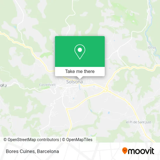 Bores Cuines map
