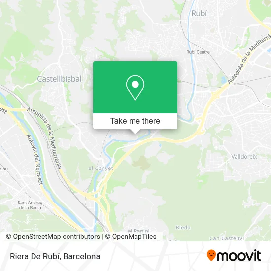 Riera De Rubí map