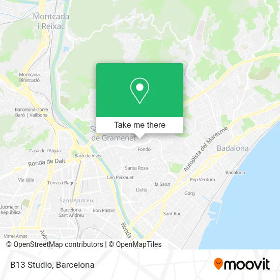 B13 Studio map