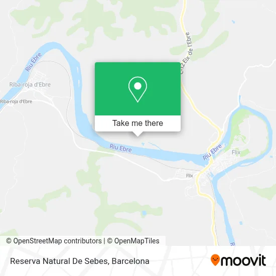 Reserva Natural De Sebes map
