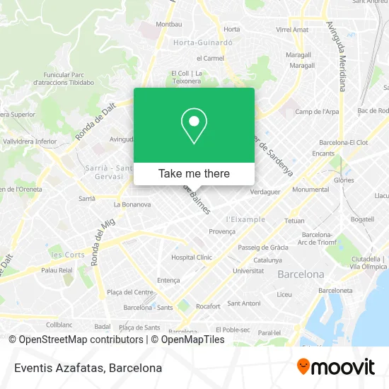 Eventis Azafatas map
