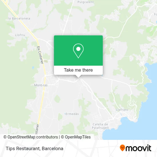 Tips Restaurant map