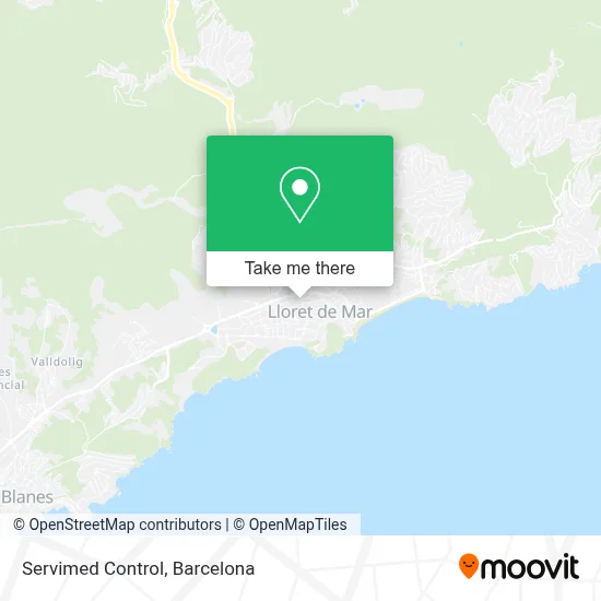 Servimed Control map