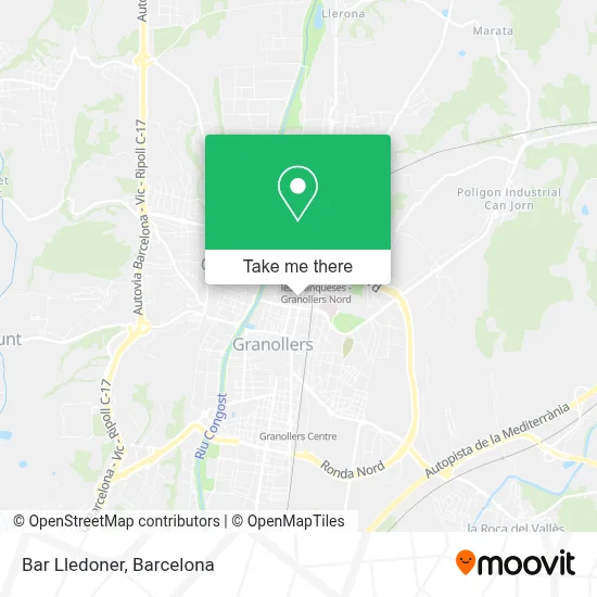 Bar Lledoner map