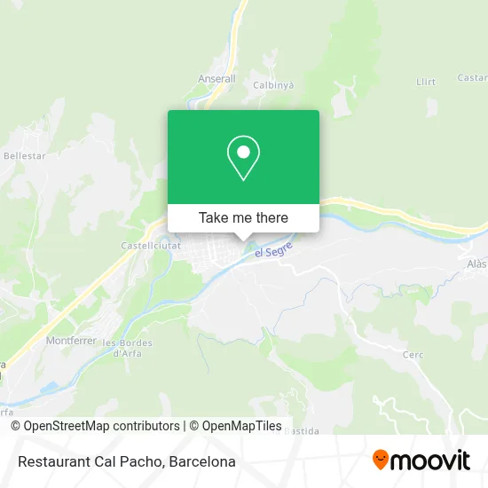 Restaurant Cal Pacho map
