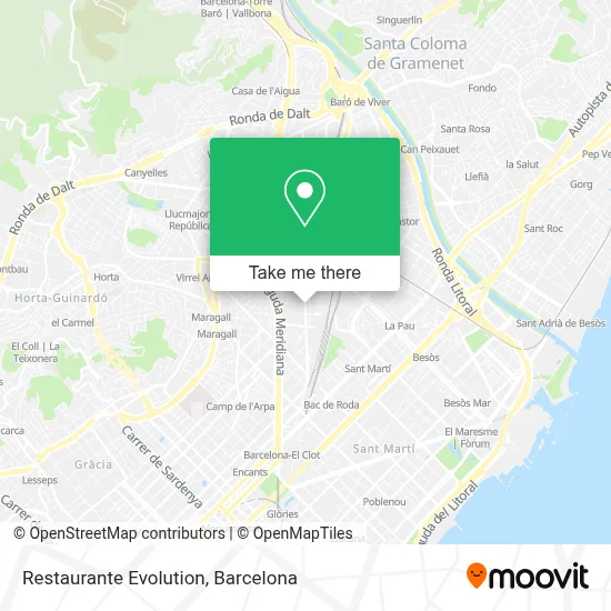 Restaurante Evolution map
