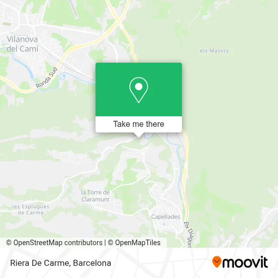 Riera De Carme map