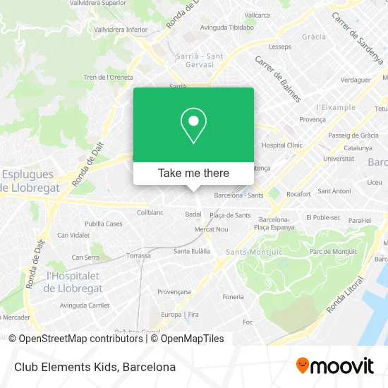 Club Elements Kids map